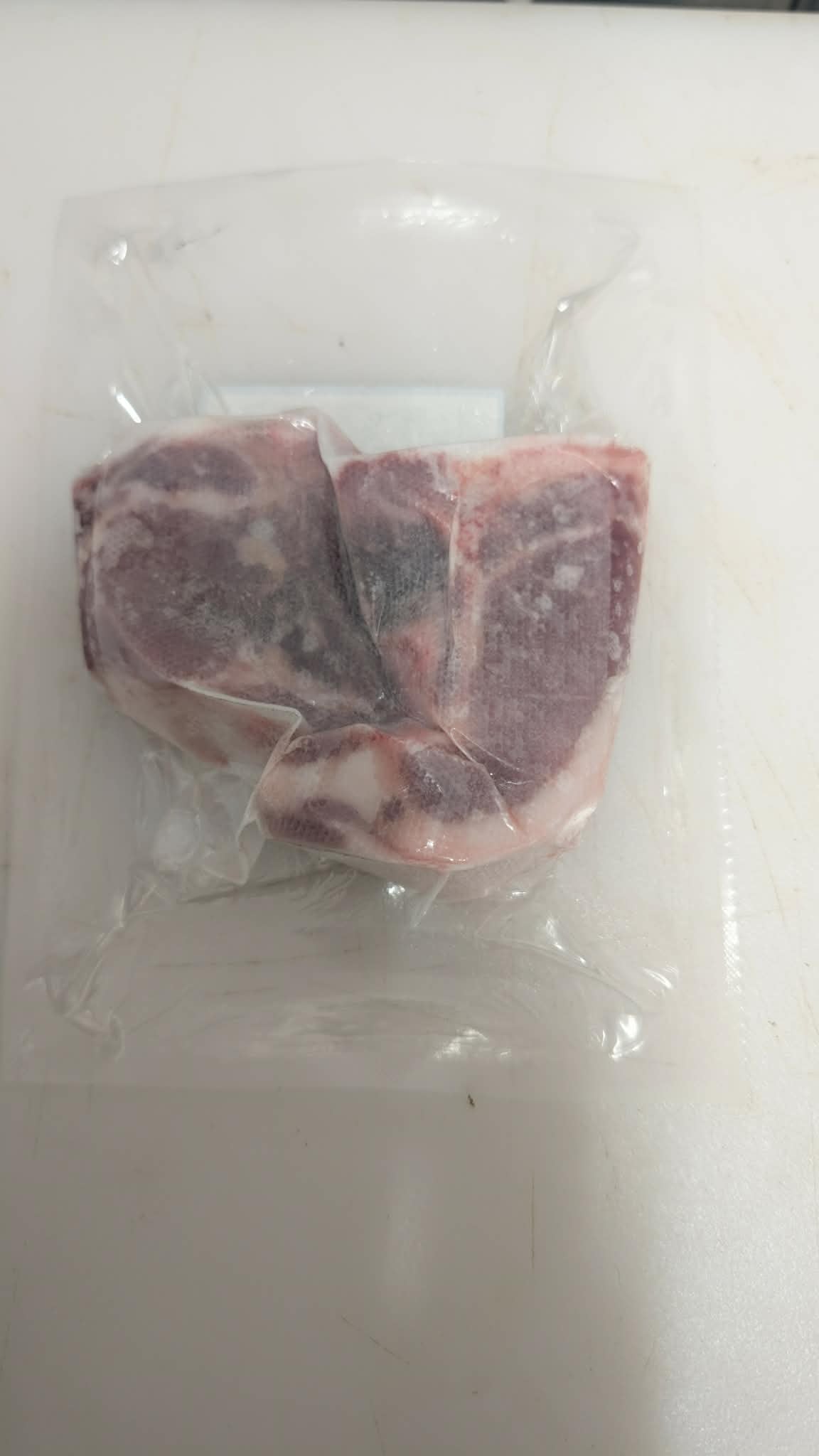 Small Pork chops 2 per package, 0.4 lbs per package $4