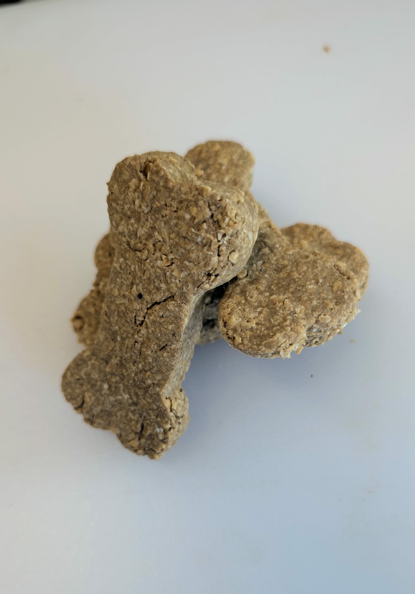 Banana-Peanut Butter Dog Treats $5.49 - 5 biscuits - Oat Flour, Banana, Peanut Butter, Egg