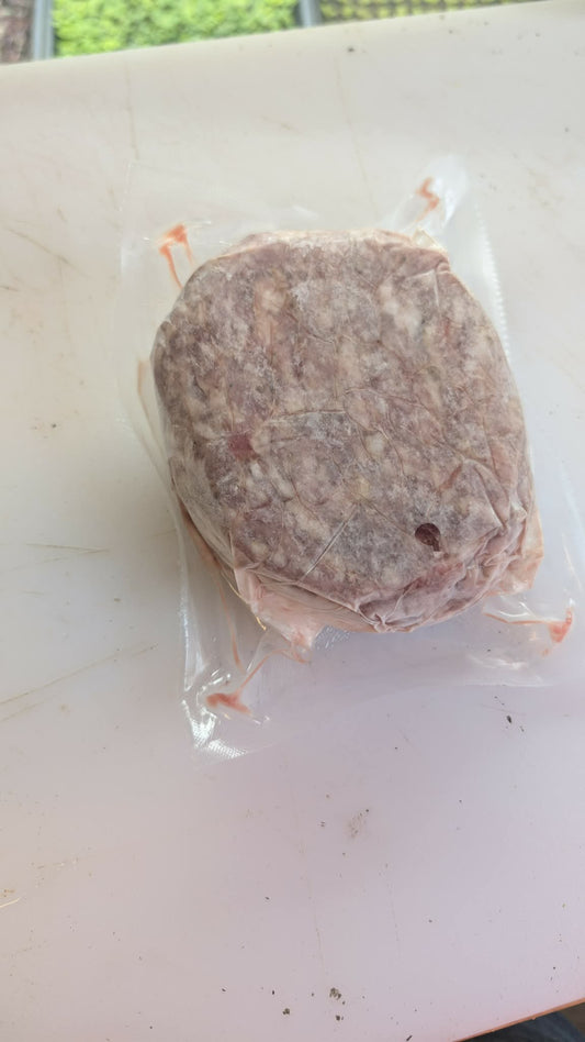 Pork Sausage Burgers - $6.50 - 4x 1/4lb patties